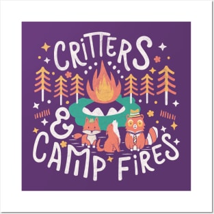 Critters and Campfires Posters and Art